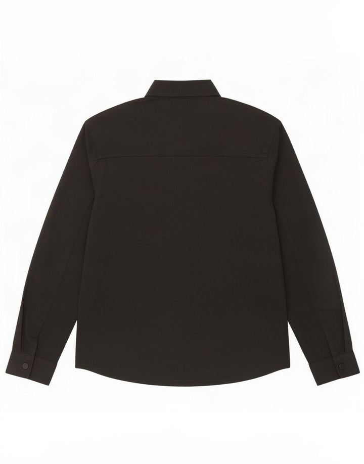 Zara Hombre Camisa Sobrecamisa Small Poliéster Negro