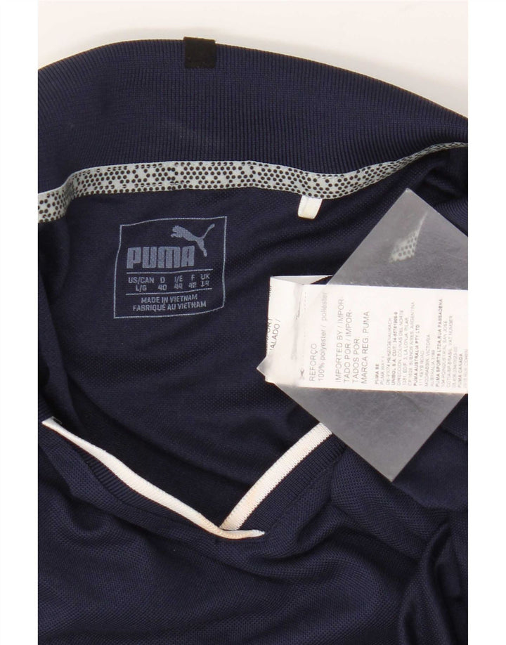 Puma Polo para mujer UK 40 Grande Poliéster azul marino
