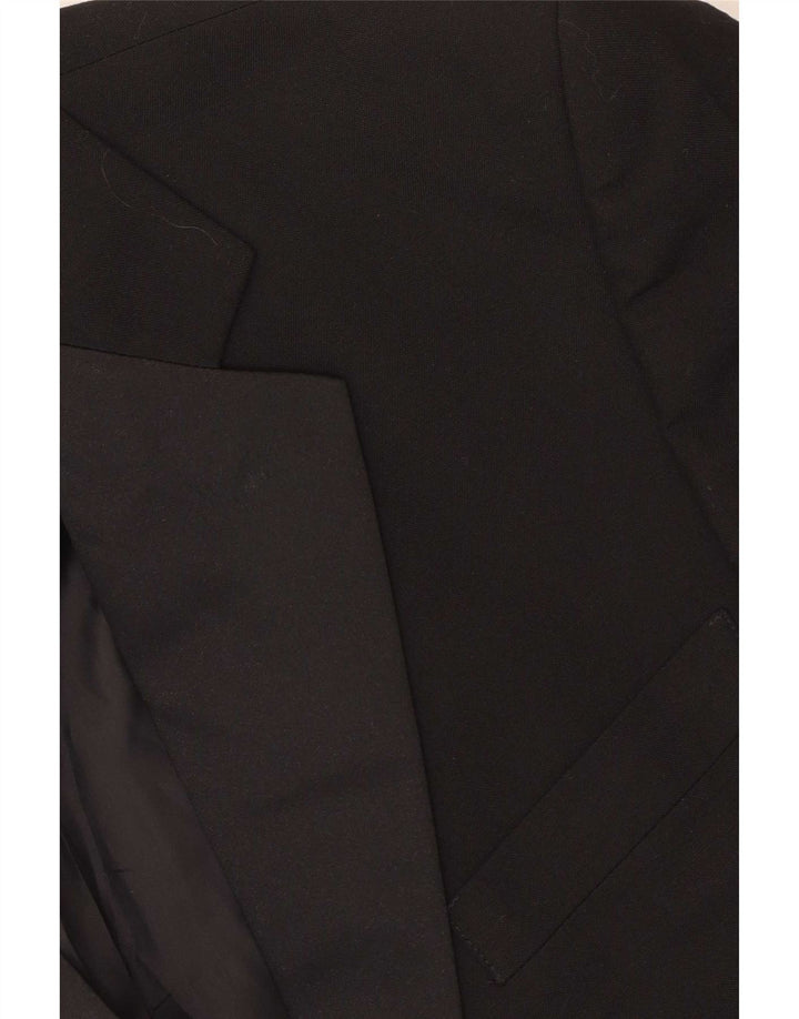 Marks & Spencer Chaqueta tipo blazer de 2 botones para hombre UK 38 Mediano Negro Poliéster