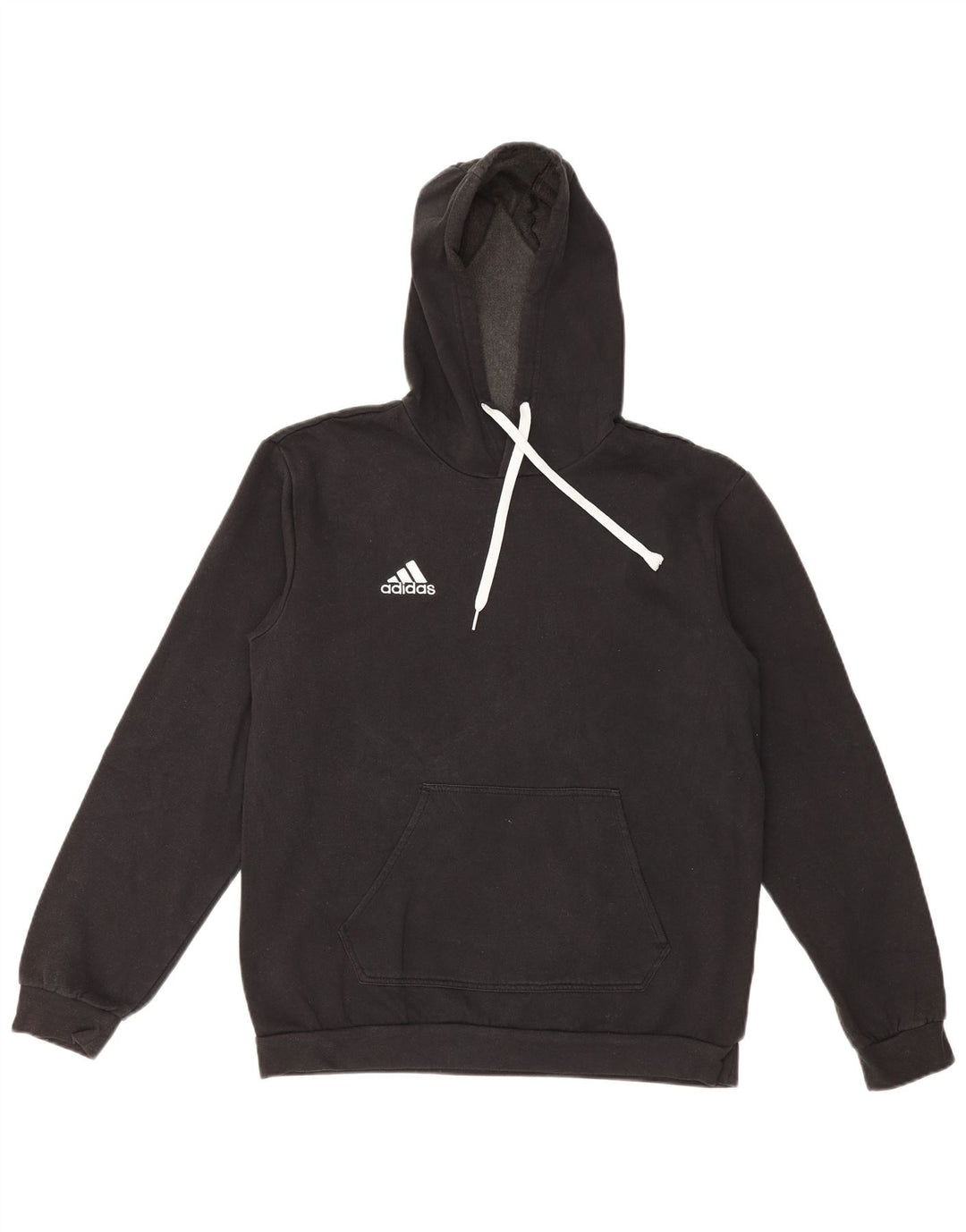 Adidas Hombre Sudadera Con Capucha Jumper Medium Negro Algodón