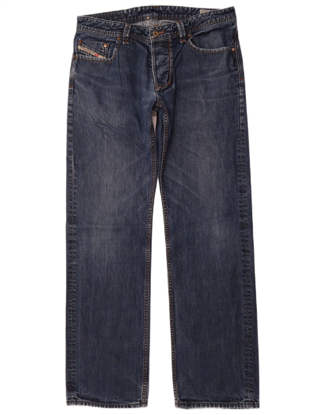 DIESEL Vaqueros rectos Larkee para hombre W34 L34 Algodón azul