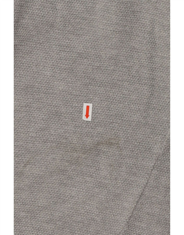 Zara Hombre Jersey Cuello Redondo Jersey XL Gris Algodón