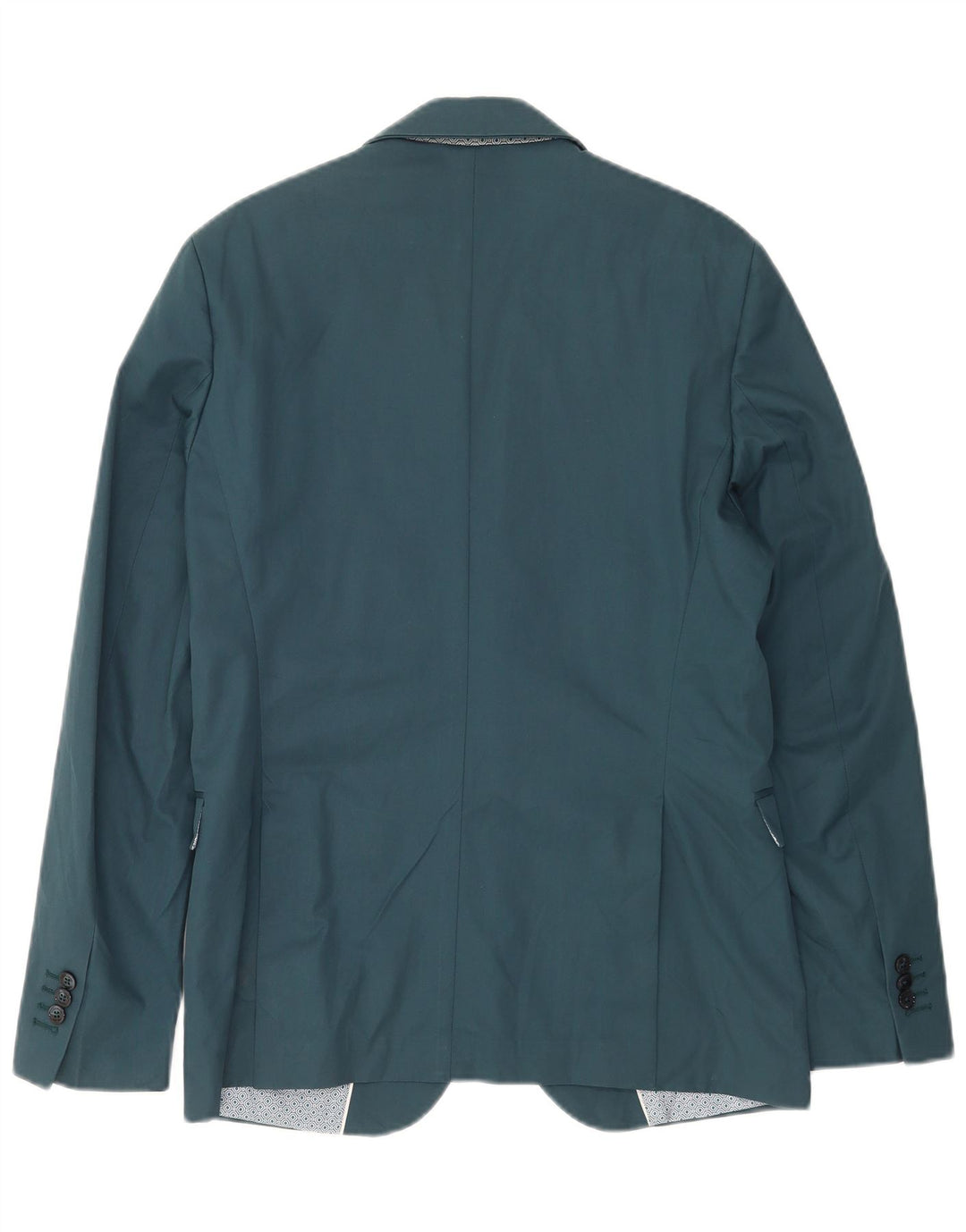 Zara Chaqueta tipo blazer de 2 botones para hombre EU 50 Poliéster azul medio
