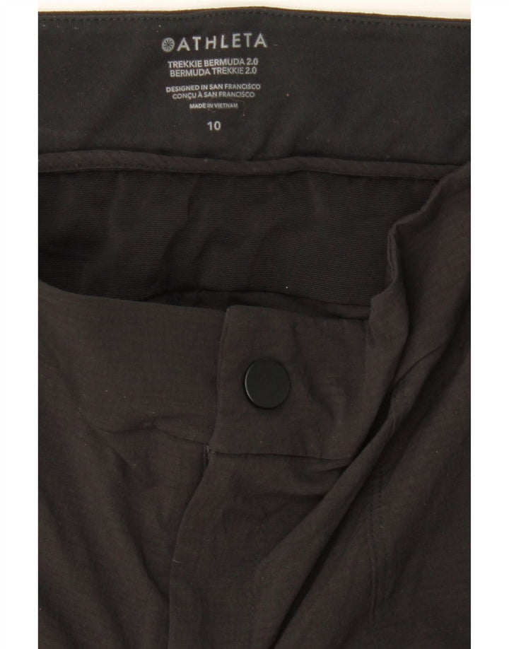 ATHLETA Womens Bermuda Shorts US 10 Large W34 Black Nylon Vintage Athleta and Second-Hand Athleta from Messina Hembry 