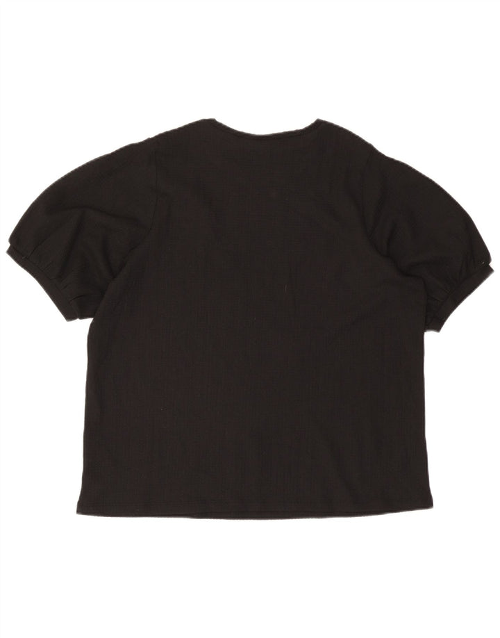 Marks & Spencer Blusa para Mujer Top UK 40 XL Poliéster Negro