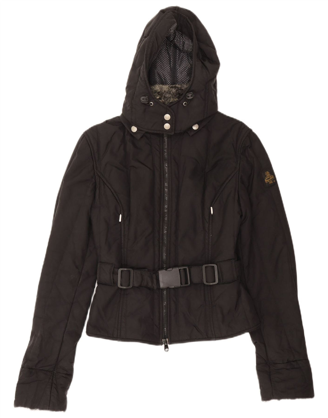 Refrigiwear Chaqueta cortavientos con capucha Cruz para mujer UK 12 Medium Black