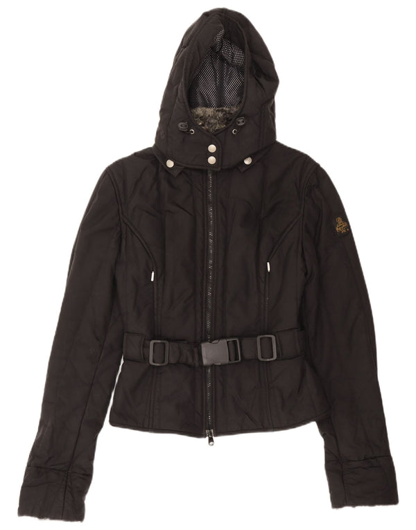 Refrigiwear Chaqueta cortavientos con capucha Cruz para mujer UK 12 Medium Black