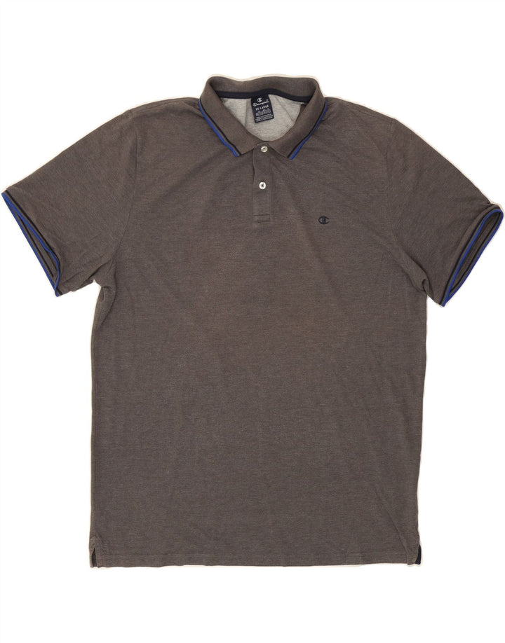 CHAMPION Mens Polo Shirt 3XL Grey Cotton Vintage Champion and Second-Hand Champion from Messina Hembry 