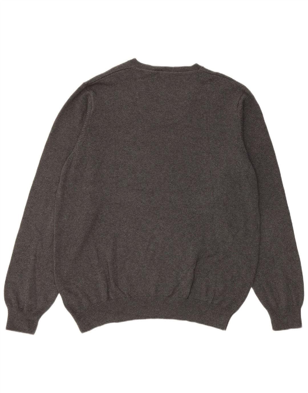 Marks & Spencer Jersey Regular Fit con Cuello en V para Hombre Algodón Gris Grande