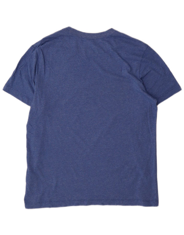 Nike Mens Dri Fit T-Shirt Top Medium Blue Flecked Cotton