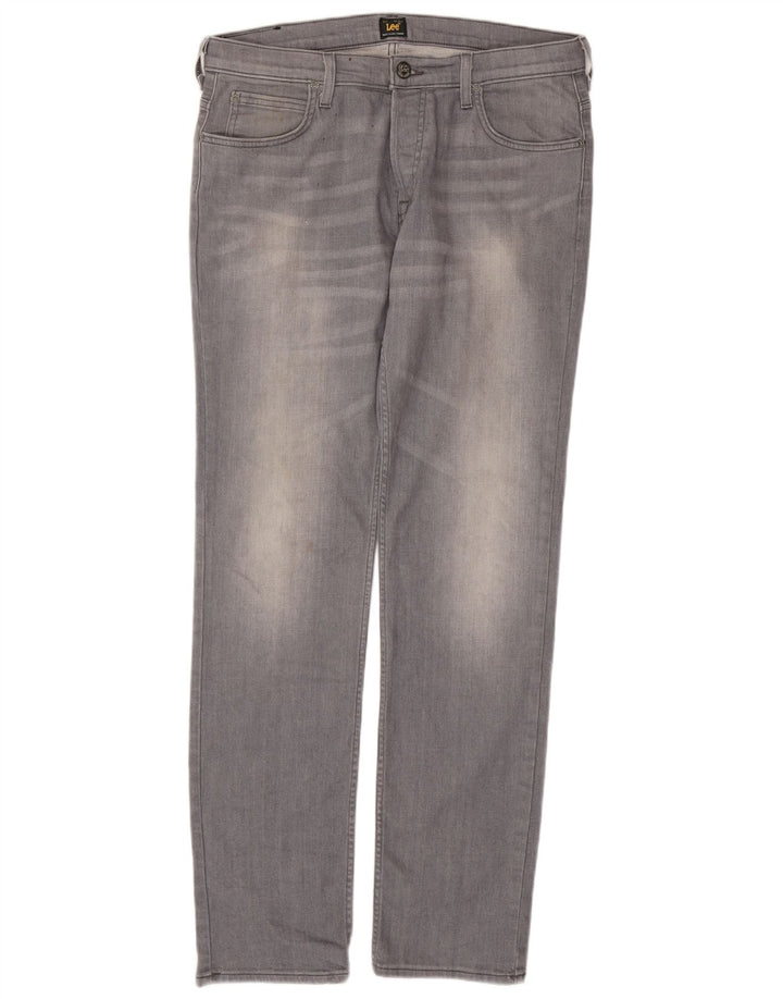 LEE Vaqueros Powell Slim para Hombre W34 L34 Algodón Gris