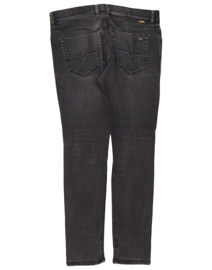 Diesel Hombre Zanahoria Slim Jeans W32 L32 Algodón Gris