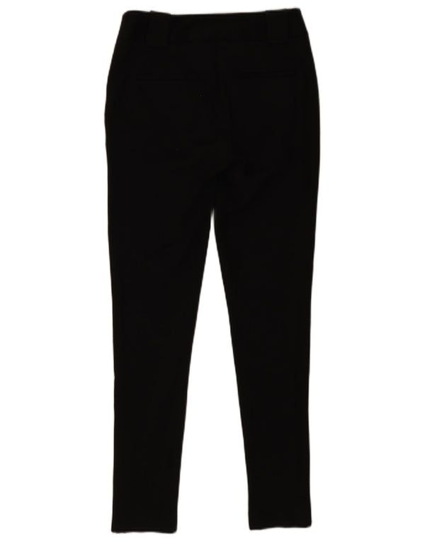 Zara Mujer Pantalón Chino Pitillo EU 36 XS W26 L28 Poliéster Negro