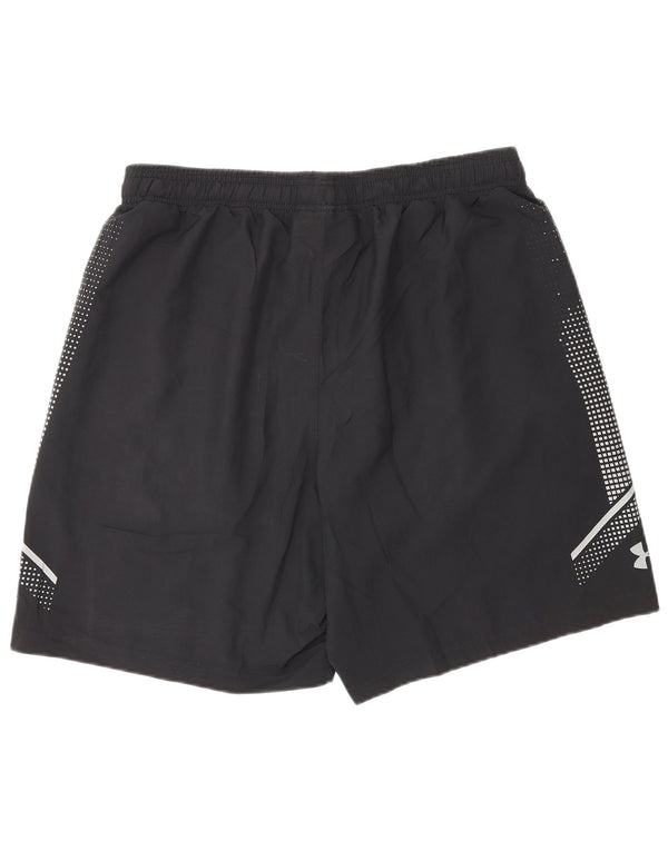 Under Armour Pantalón corto deportivo para hombre Poliéster color block negro grande