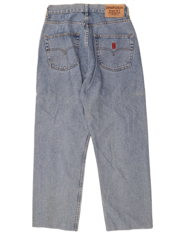 Vaqueros cónicos uniformes para hombre W32 L28 Algodón azul