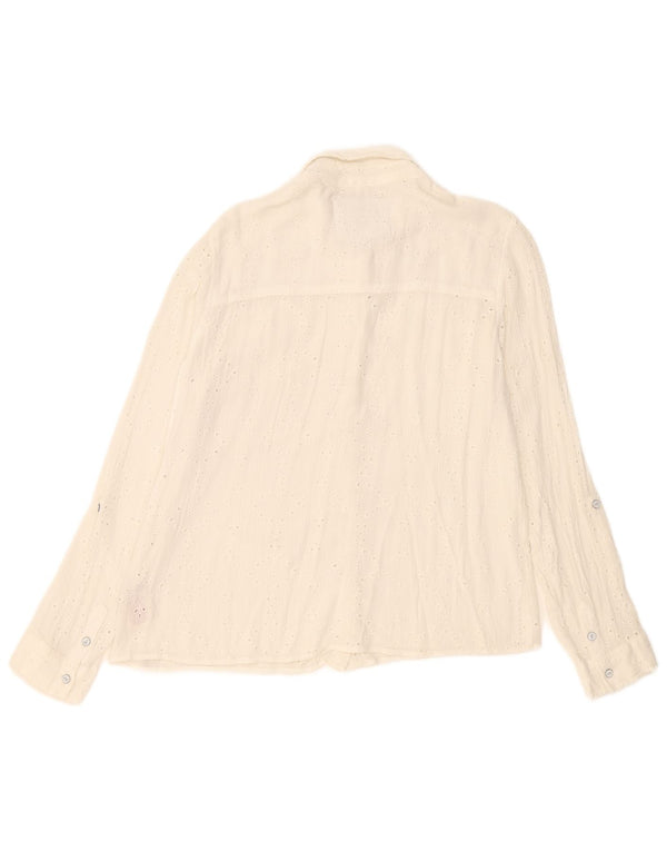 Camisa Superdry Mujer ES 40 XL Algodón Blanco