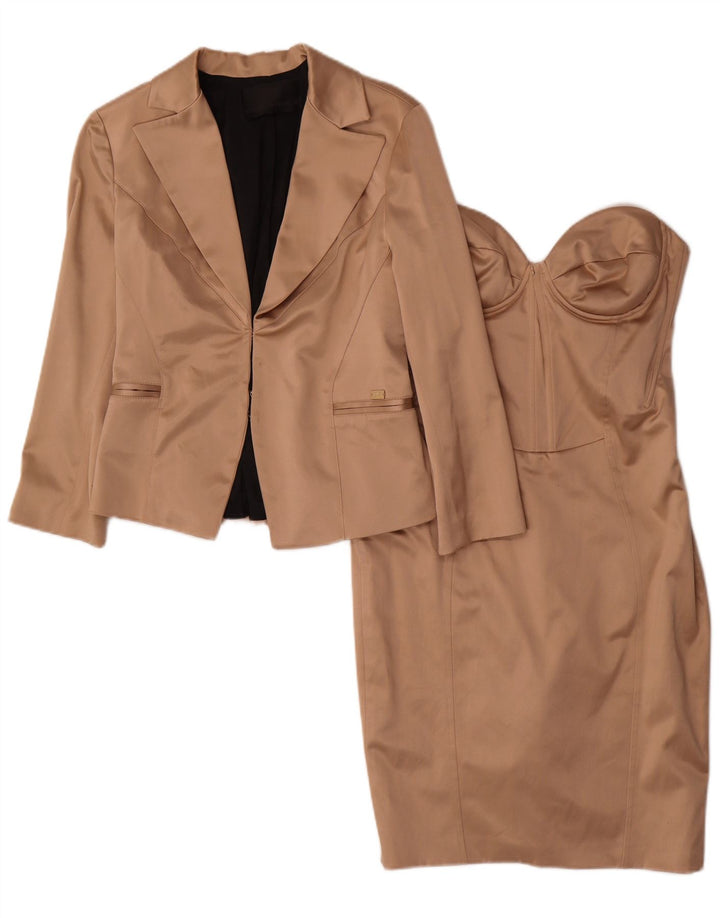 Conjunto de 2 piezas para mujer Elisabetta Franchi IT 44 Poliéster beige medio