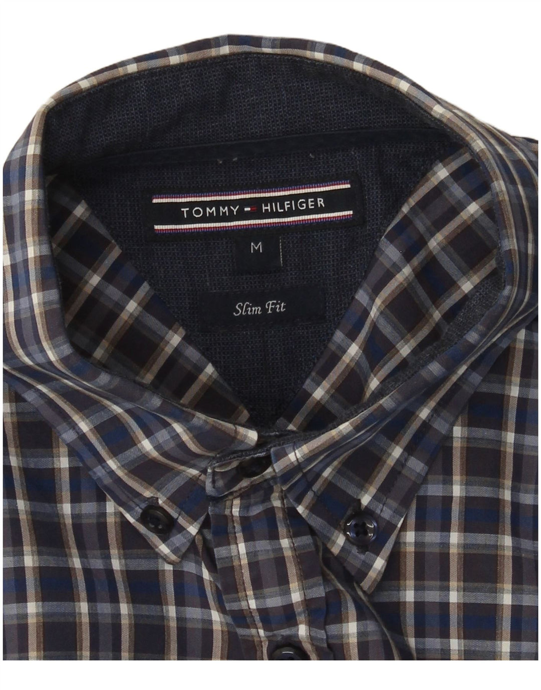 Camisa Tommy Hilfiger Hombre Slim Fit Cuadros Azul Medio