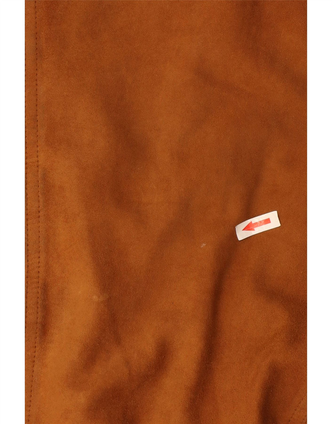 Vintage hombres ante bomber chaqueta IT 48 cuero marrón medio