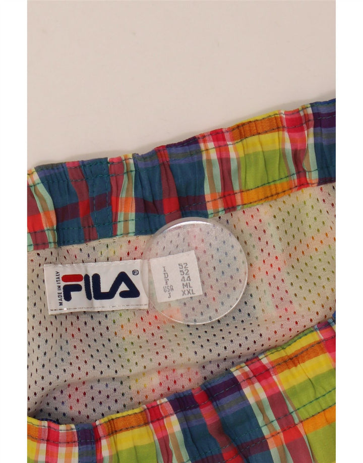 Fila Bañador Hombre IT 52 Large Cuadros Multicolor