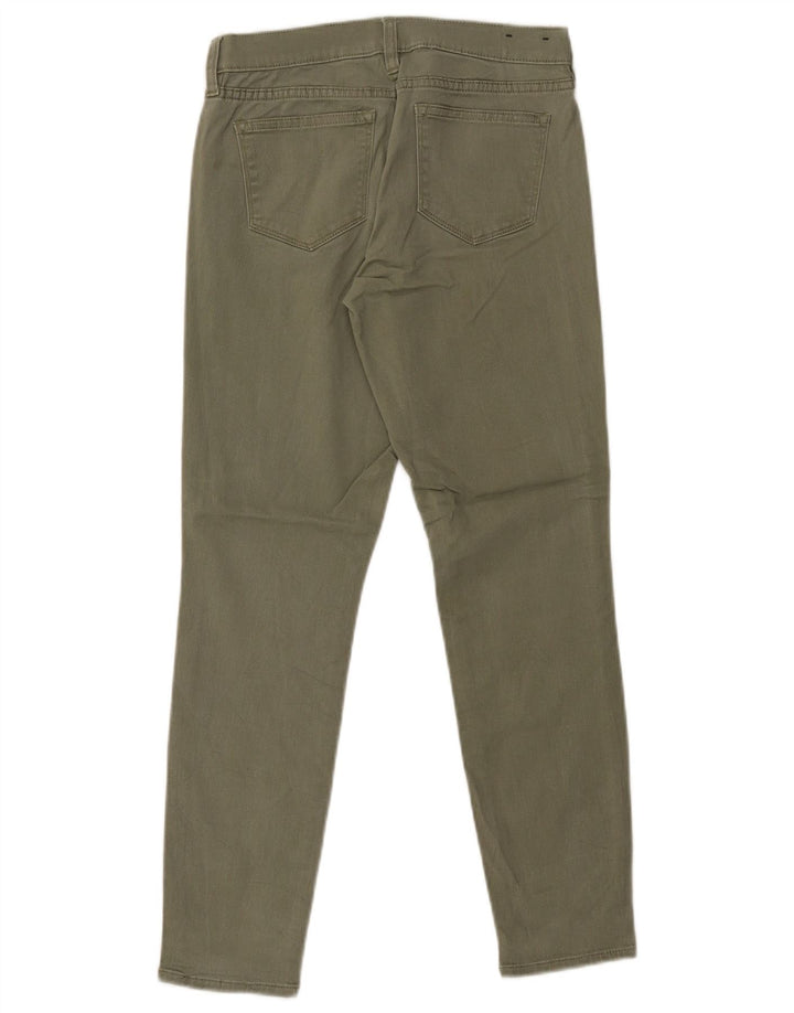 J. CREW Pantalones informales ajustados para mujer W26 L27 Algodón caqui