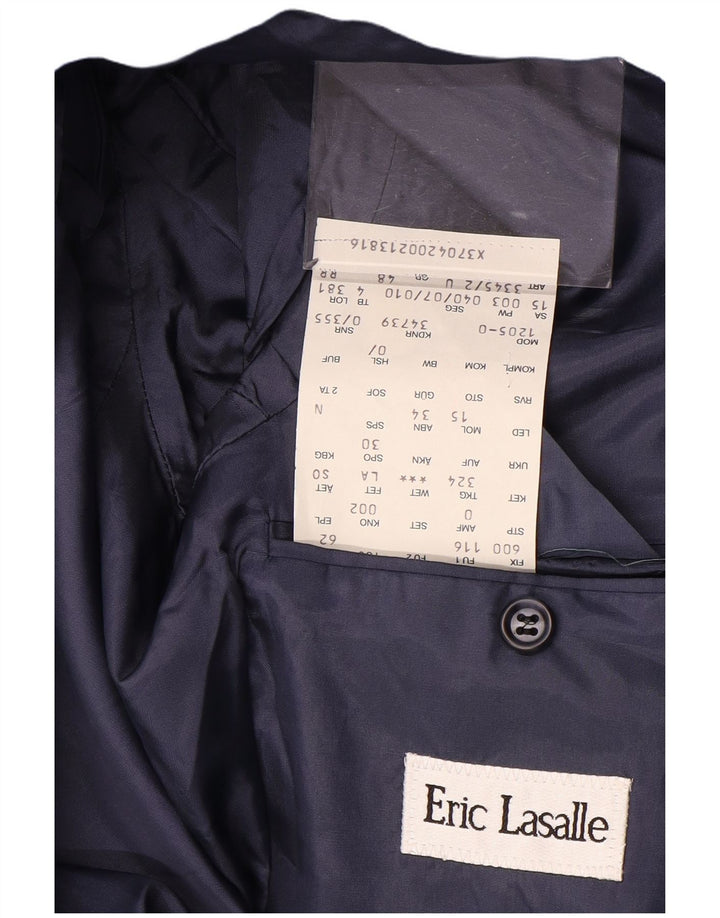 ERIC LASALLE Chaqueta tipo blazer con doble botonadura para mujer IT 48 XL Azul