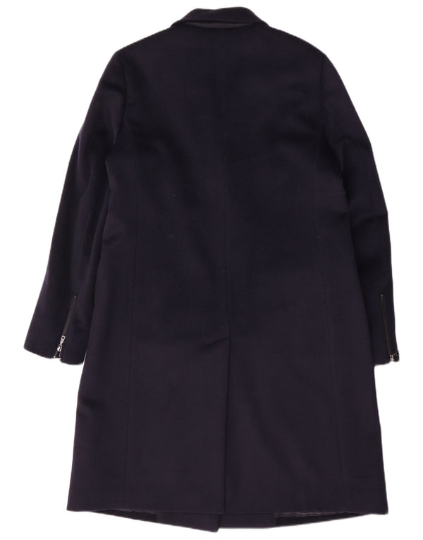 Jaeger Abrigo extragrande con doble botonadura para mujer UK 10 Small Lana azul marino