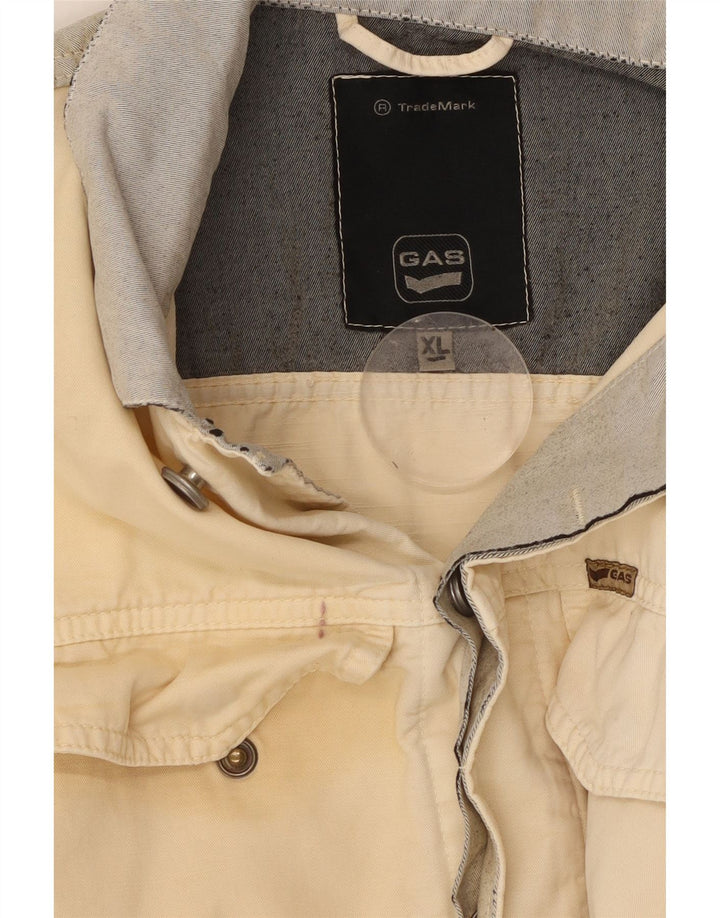 GAS Chaqueta Vaquera para Mujer UK 40 XL Off White Colorblock