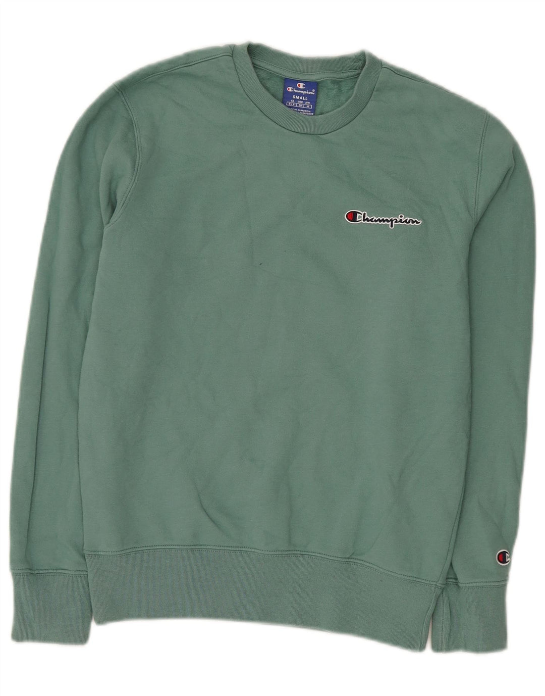 Champion Sudadera Jumper Small Verde Algodón Hombre