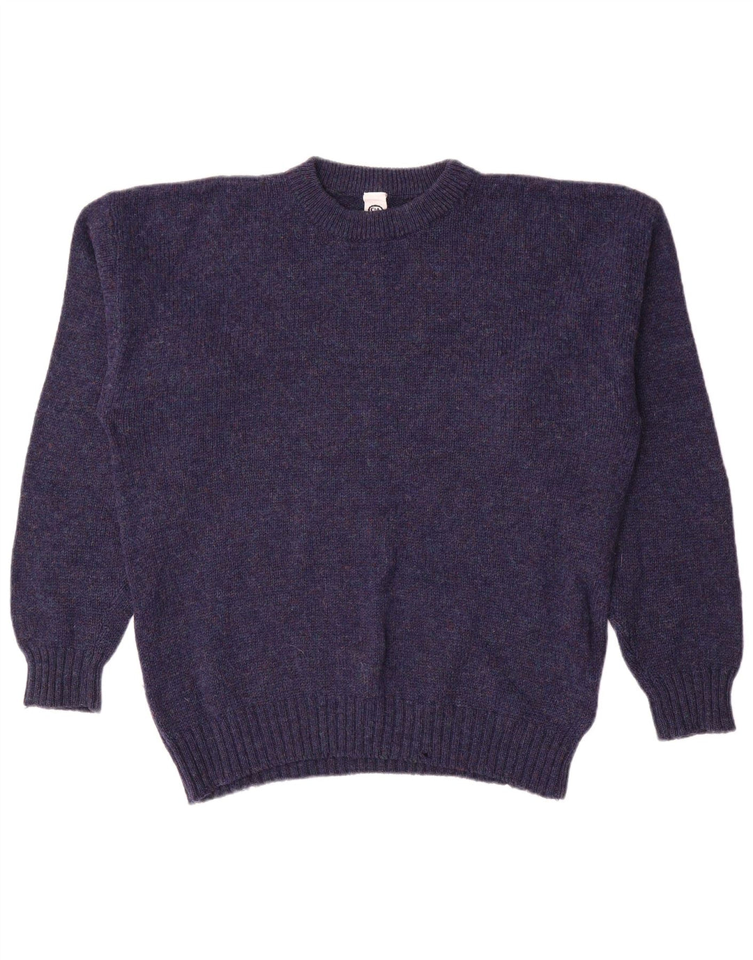 C&A Hombre Jersey De Cuello Redondo De Lana Azul Marino Medio