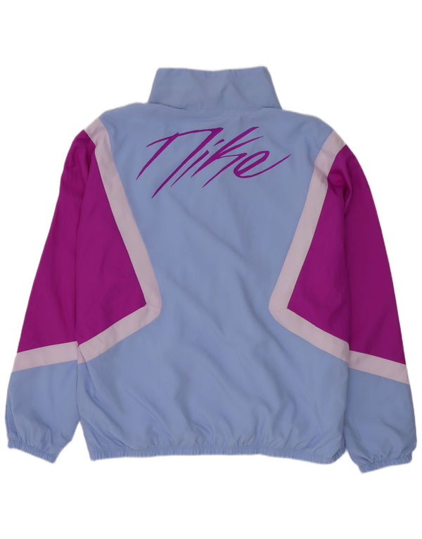 Nike - Chaqueta de chándal gráfica para mujer, talla 40, color azul medio