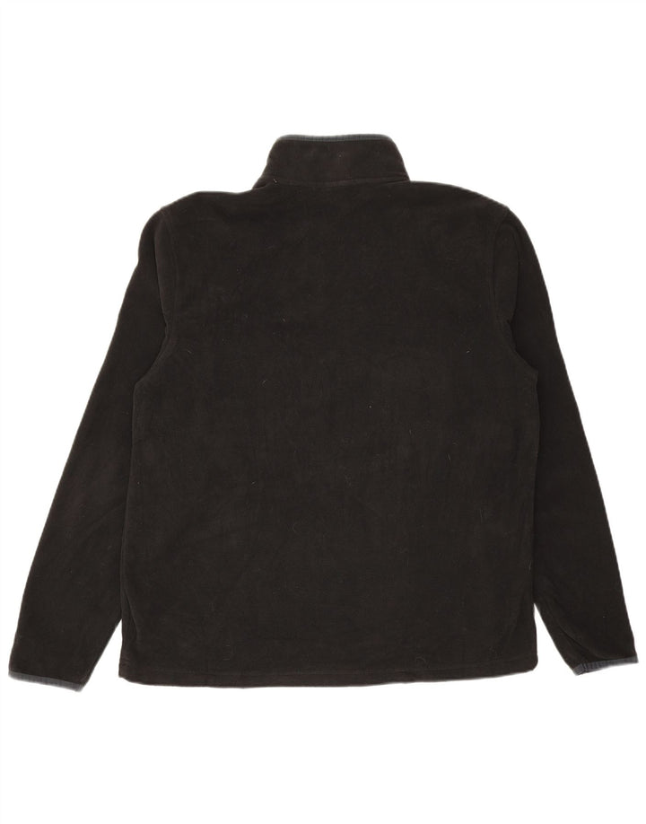 STARTER Jersey polar con cremallera y cuello para hombre UK 38/40 Medium Negro Poliéster