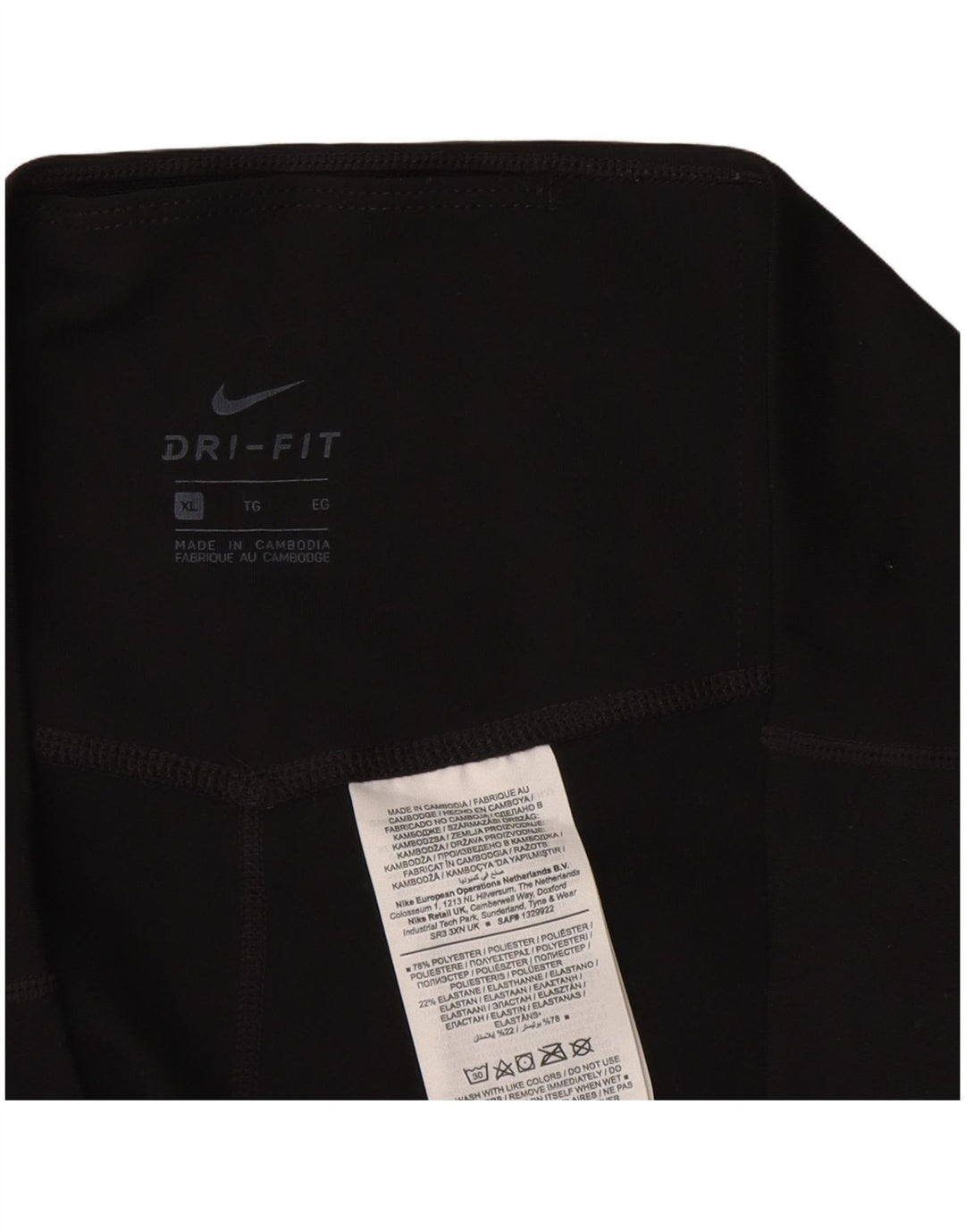 Leggings NIKE Dri Fit para mujer ES 40 XL Poliéster negro