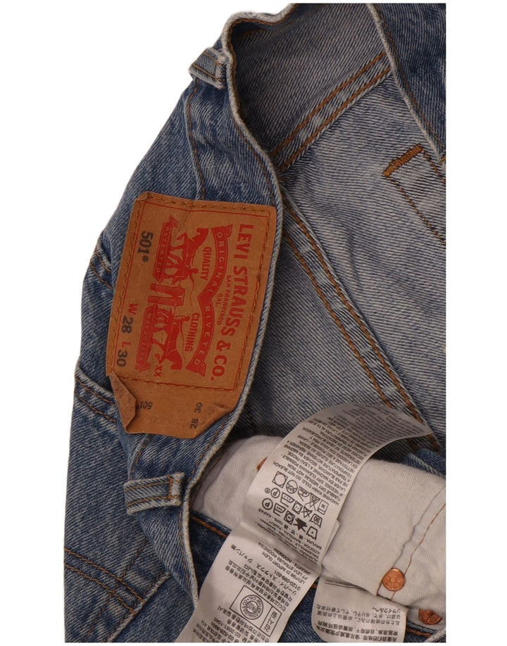 Levi's Hombre 501 Vaqueros Rectos W28 L30 Algodón Azul