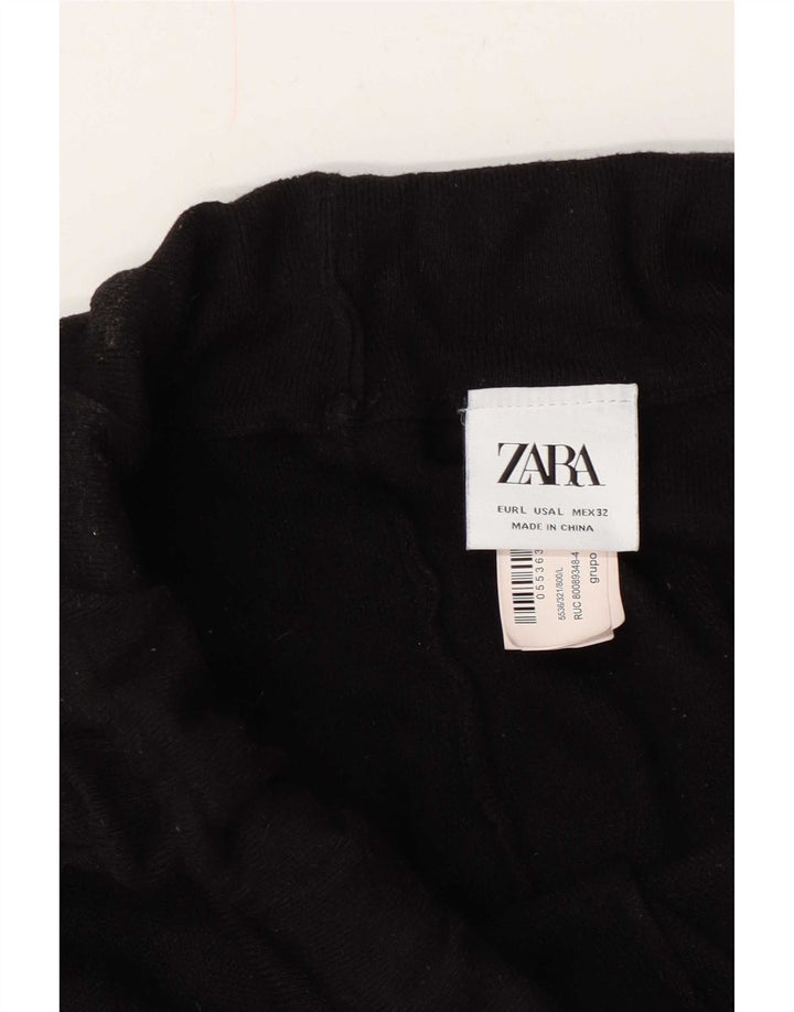 Zara Hombre Pantalones De Chándal Joggers Large Viscosa Negro