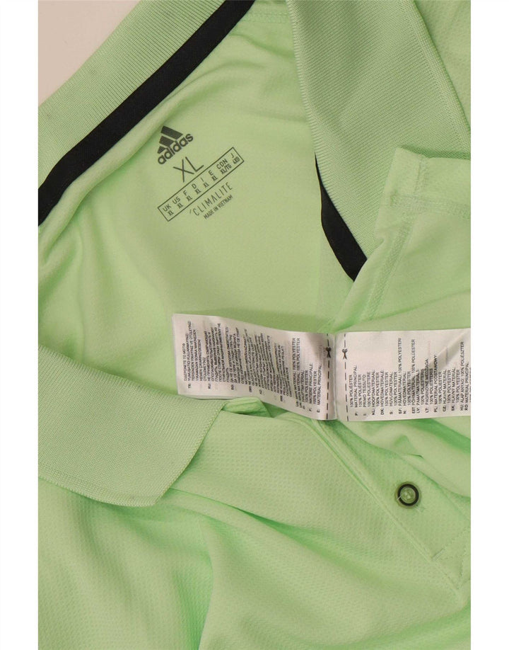 Adidas Hombre Climalite Polo XL Verde Poliéster