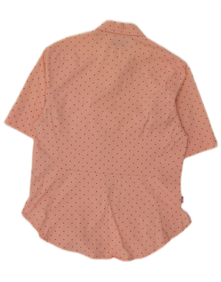 Levi's Camisa con estampado abstracto para mujer UK 10 Small Pink Cotton