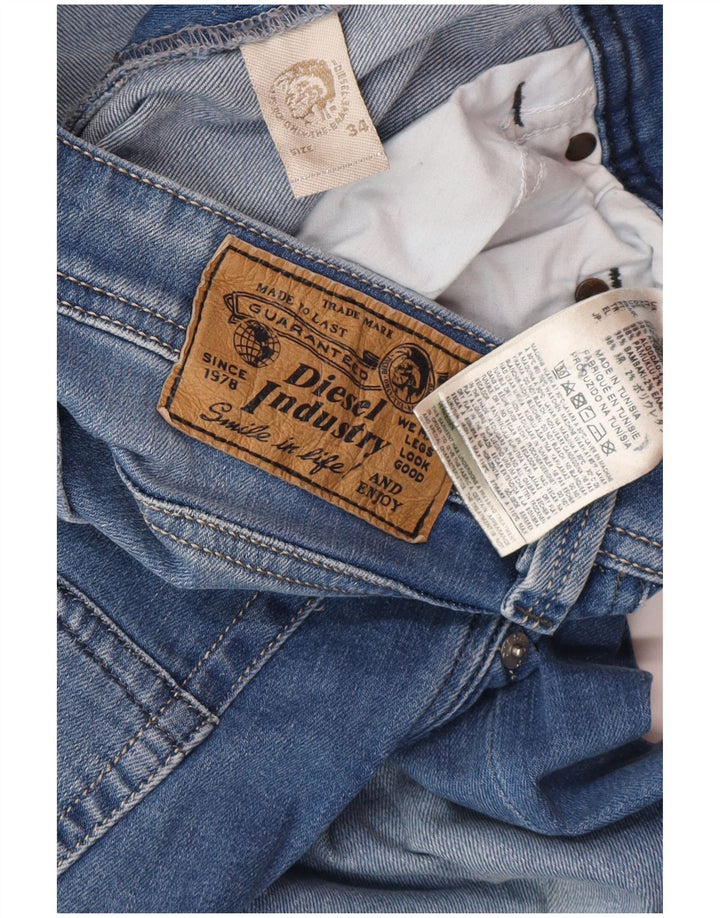 DIESEL Vaqueros Rectos Hombre W34 L30 Algodón Azul