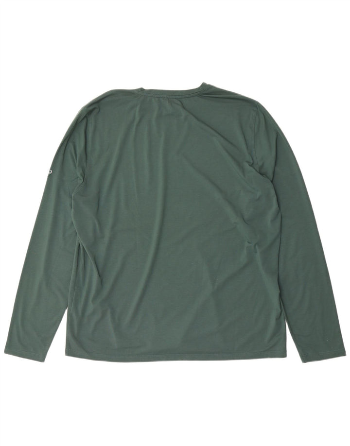 Mammut Mens Graphic Top Manga Larga 2XL Poliéster Verde
