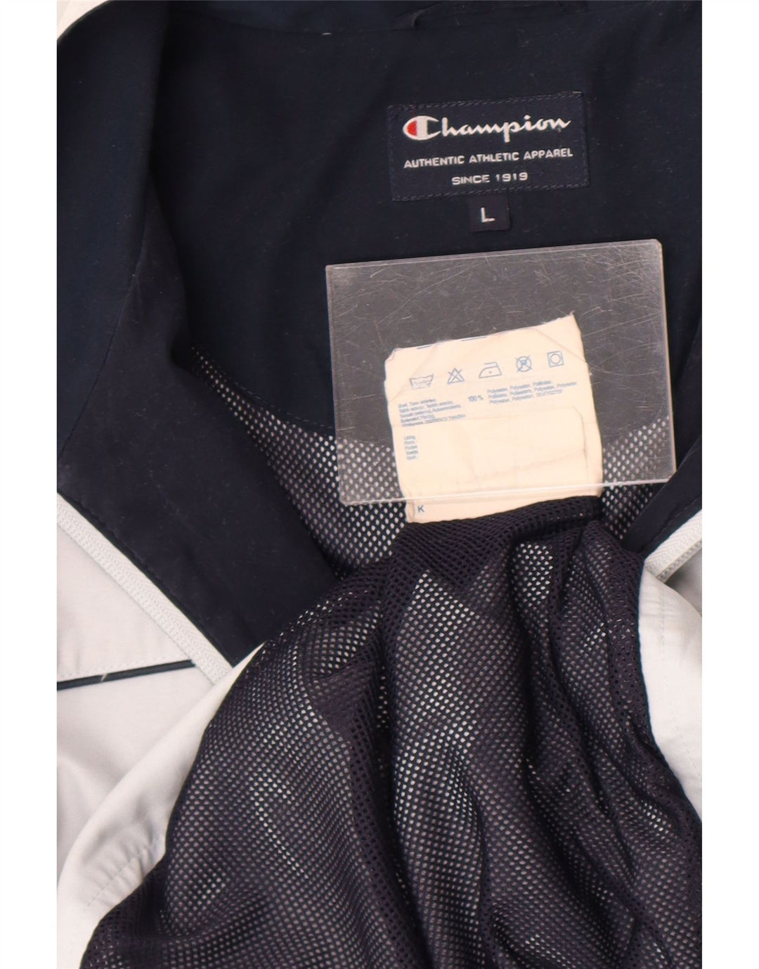 Champion Chaqueta de chándal para mujer UK 46 Poliéster gris grande