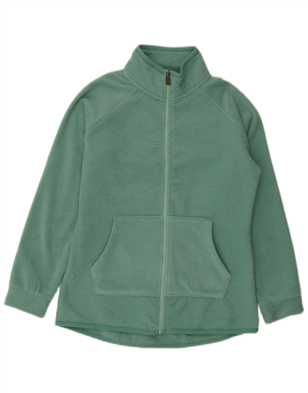 Weird Fish Chaqueta polar extragrande para mujer UK 10 Small Green Poliéster