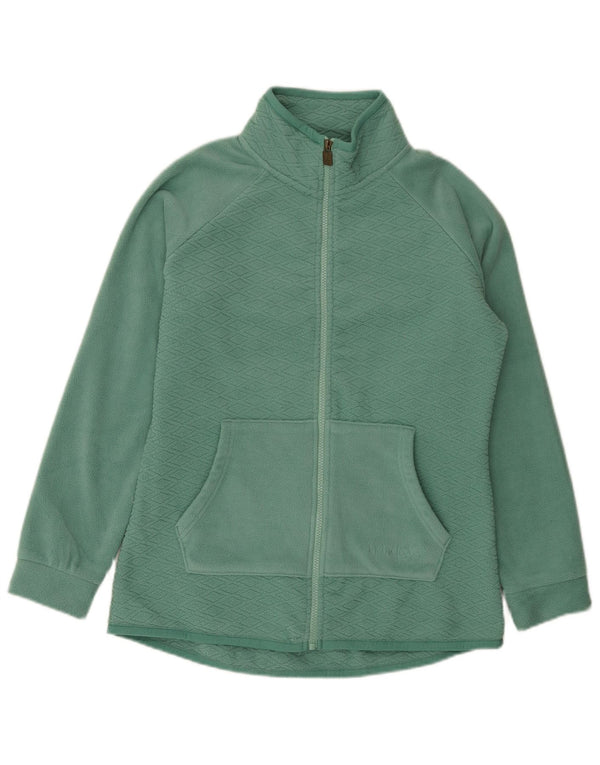 Weird Fish Chaqueta polar extragrande para mujer UK 10 Small Green Poliéster