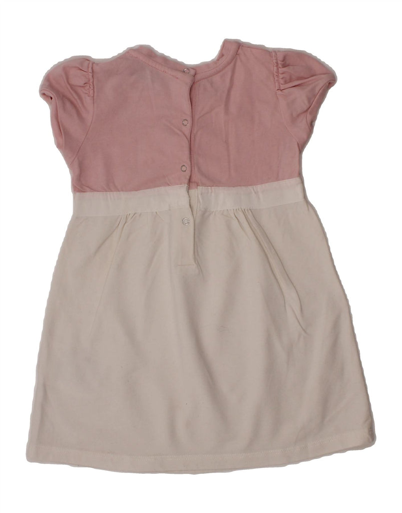 MONCLER Baby Girls Basic Dress 18-24 Months Pink Colourblock Cotton Vintage Moncler and Second-Hand Moncler from Messina Hembry 