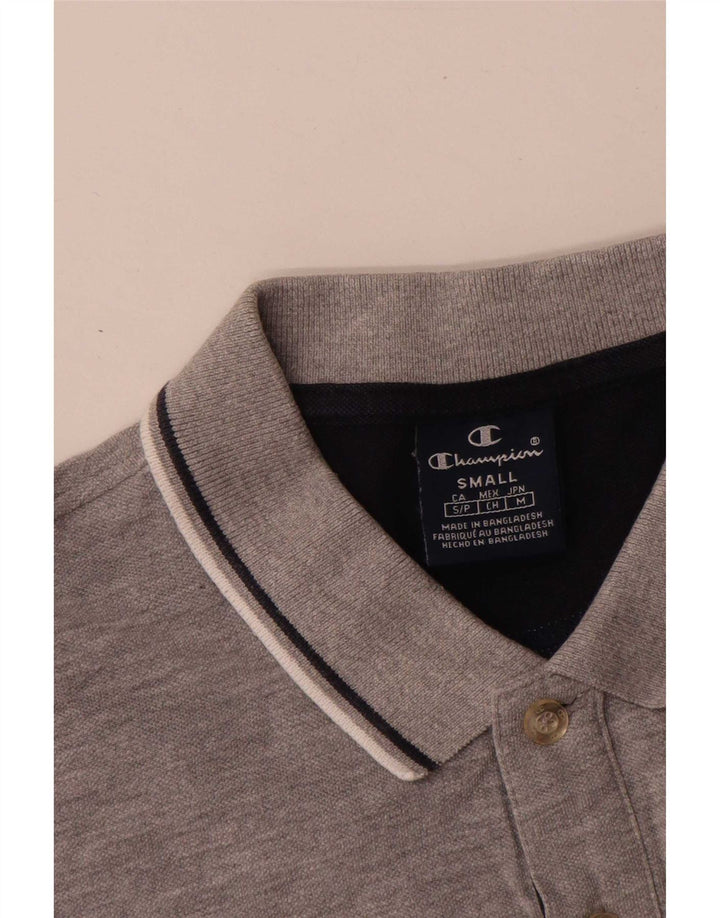 Champion Polo Hombre Gris Pequeño