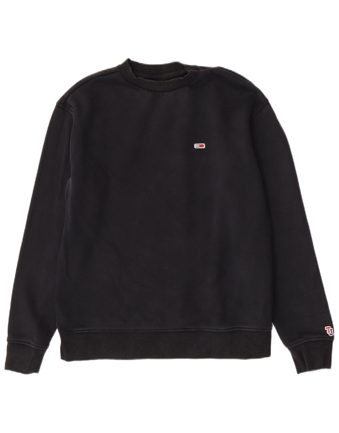 Tommy Hilfiger Mujer Regular Fit Sudadera Jumper Medium Negro Algodón