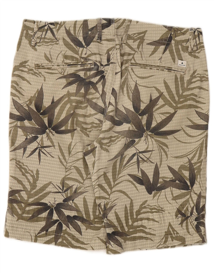 JACK & JONES Pantalones cortos chinos de corte regular para hombre Medium W32 Khaki Floral Cotton