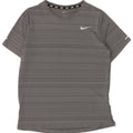 NIKE Camiseta Dri Fit para niños 12-13 años Grande Gris Rayas Poliéster