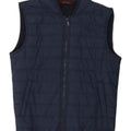 ZARA Hombre Chaleco Acolchado UK 38 Medium Azul Marino