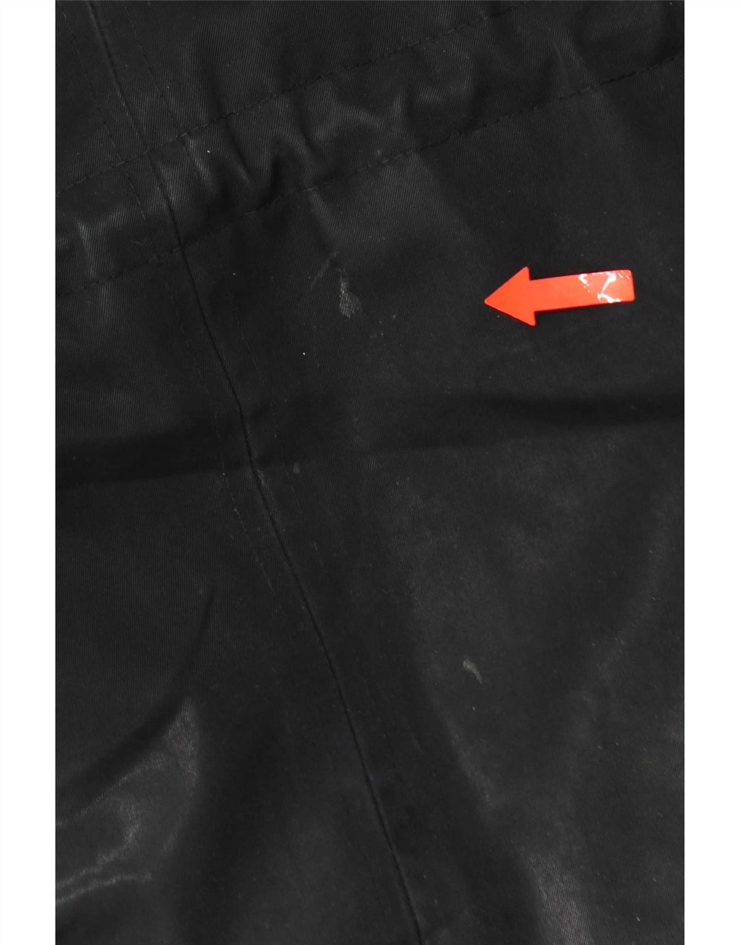 Zara Mujer Parka Con Capucha Chaqueta UK 44 Mediana Negro Poliéster