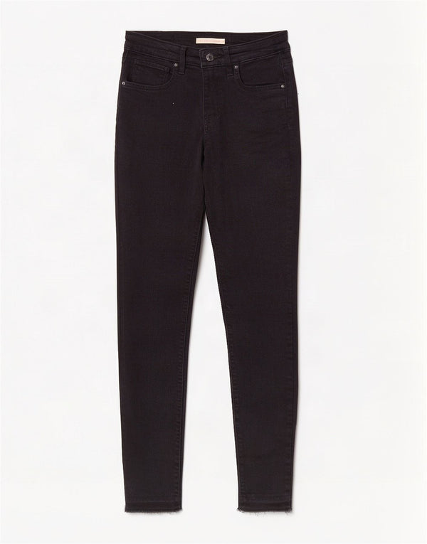 Levi's Vaqueros pitillo de talle alto 721 para mujer W26 L30 Algodón negro